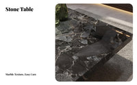 Square Plinth Coffee Table Italian design aesthetic Square Block Table Sintered Stone Top Living Room Furnishing for Interior Designers, Adults, Lounge Area, Den
