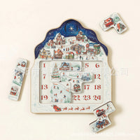 Christmas Puzzle Game Wooden Countdown Puzzle