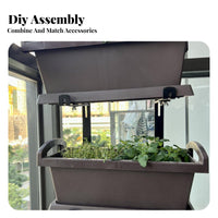 Railing Planter storage rackSaving Adjustable Railing Rack Easy to Install