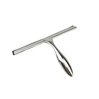 Corrosion-Resistant Shower Squeegee with Hook Sturdy Stainless Steel Squeegee Easy Grip Cleaning Tool Waterproof for Bathroom
