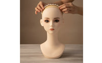 Realistic Mannequin Head Bust Professional Mannequin Head with Shoulders Smooth Long-Lasting for Cosplayers
