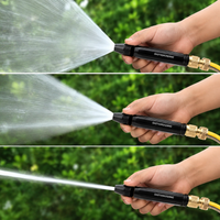 Pressure Washer Gun Hose Set, Car Wash High-Pressure Washer Gun, Black, Plastic, Hose, Nozzle, Shower/Jet Switchable