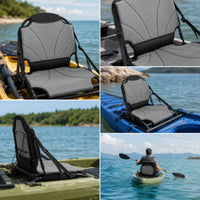 Folding Kayak Seat with Backrest Compact Foldable Kayak Seat Lightweight for Boaters