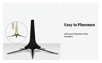 Lightweight Foldable Trumpet Stand Low Center of Weight Trumpet Stand Shielding Flocked Surface for Travel, Stage Performance