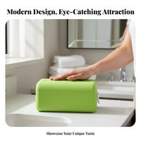 Large Capacity Silicone Cosmetic Bag Easy to Clean Silicone Makeup Bag Zipper Closure for Women, Bathroom, Gym