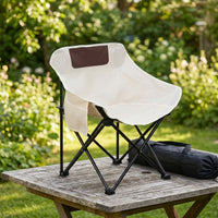 Deep-Seated Foldable Moon Chair Reclined Moon Chair Portable Furniture Compact for Travelers