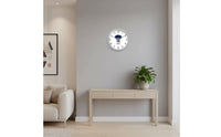 Badminton Theme Clock Non-Ticking Shuttlecock Wall Clock Minimalist Design Modern Decorative Timepiece for Gym, Bedroom, Living Room