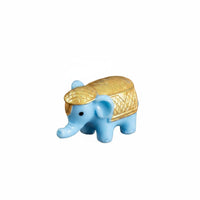 DIY Accessory Ganesha Figurine Good Luck Charm Golden Rat Statue Gold Finish Hindu Deity Statuette for Desktop