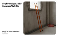 Fire Egress Ladder Hard-Wearing & Sturdy Telescopic Ladder Foldable Design Access Equipment for Apartment Dwellers, Professionals, Household, Home