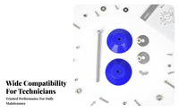 Long-Lasting Washing Machine Bearing Puller Set Heavy Duty Drum Washer Bearing Extractor High Strength Washing Machine Clutch Repair Tool Heat-Treated Parts for Maintenance Workers, Professionals, DIY Enthusiasts, Workshop