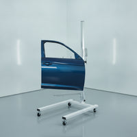 Auto Body Panel Painting Stand Galvanized Panel Painting Stand Bracket with Wheels Mobile for Mechanics