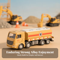 Printed Striping Alloy Tanker Truck Fuel Markings Die-Cast Tanker Truck Long Body