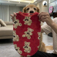 Winter Warm Dog Vest in Polyester, Casual Style Anti-Shedding Dog Coat for Unisex Husky Clothing, Golden Retriever and Labrador Clothing