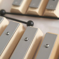 17 Note Xylophone Glockenspiel Easy to Play Wooden Resounding Bell Set Simple Elegant Design  for Beginners, Home Learning