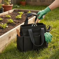 Large Capacity Oxford Cloth Tool Bag with Pockets, Multi-functional Garden Tote Organizer