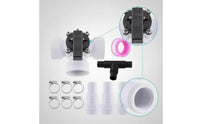 Corrosion-Resistant Three-Way Diverter Valve Threaded 3-Way Diverter Valve Manual Hose Adapter with Hose Clamps Universal for DIYers
