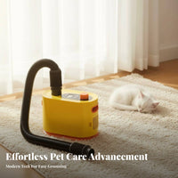 Quick Dry Cat and Dog Dryer Low Noise Design High Velocity Dog Blower LED Display High Velocity Pet Dryer Stretchable Hose for Professional Groomers, Home Use