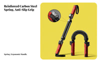 Arm Muscle Training Rod Anti-Slip Handle Adjustable Power Twist Bar Portable Adjustable Power Twist Bar for Women, Beginners, Home Gym