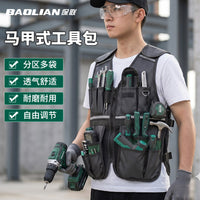 Electrician Tool Vest with Multiple Pockets