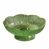 Drainage Design Pedestal Fruit Bowl Modern Design Petal Shaped Snack Dish Detachable Base Hollow Centerpiece Dish Rust-Proof for Office, Living Room, Party