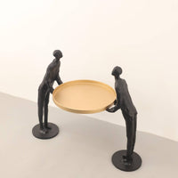 Sculptural Key Holder Tabletop Decorative Key Holder Versatile Gold Finish