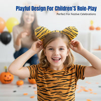 Carnival Kids Tiger Headband Plush Animal Ears Role Play Costume Accessory