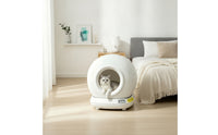 Cat Litter Box with App Control Smart Self-Cleaning Litter Box Pet Supply Low-Noise Quiet for Cats, Home, Living Room