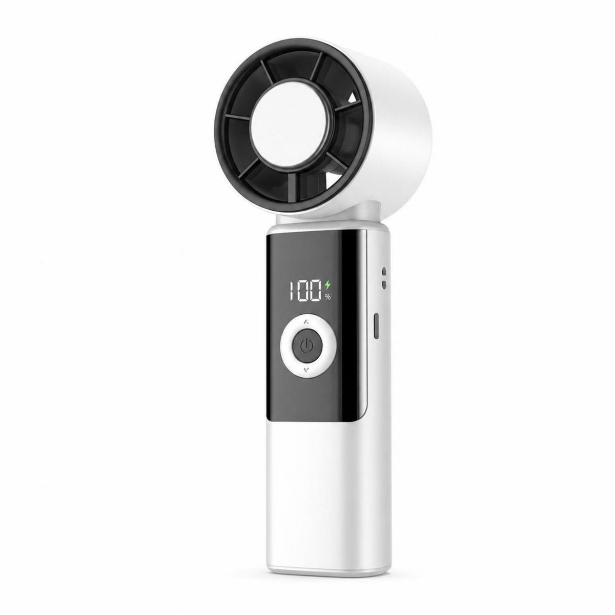 Folding Fan with Digital Display USB-C Charging for Travel, Travelers, Commuters
