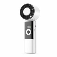 Folding Fan with Digital Display USB-C Charging for Travel, Travelers, Commuters