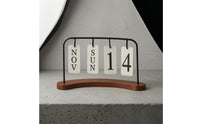 Desktop Date Flip Calendar Tabletop Desktop Calendar Ornament Desk Decor Reusable