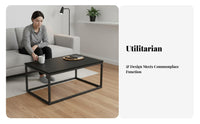 Modern rustic aesthetic and design C-Shaped Snack Table Space-Saving Design Household Furniture Multi-Functional Multifunctional for Apartment Dwellers, off-site Workers, Living Room, Small areas, Bedroom, Home Office