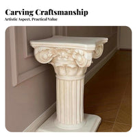 Roman Pillar Plinth Artistic Design Romandesign Pillar Statement Piece Robust Duty for Cafe Owners, Art Collectors