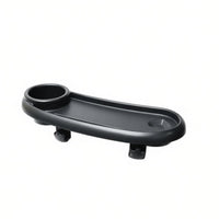 Material Baby Stroller Food Tray Easy to Install Universal Stroller Snack Tray Anti-Slip Clamp 360° Rotatable for Babies, Toddlers, Outdoor, Travel