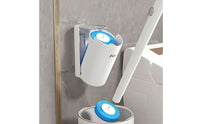 Disposable Toilet Brush Space-Saving Toilet Brush with Holder Cleaning Tool Compact Long-Handled for Bathroom