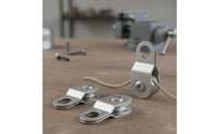 12 Pieces Single Sheave Pulleys Heavy Duty Small Lifting Pulleys Smooth Surface Rigging Hardware for Workshop