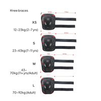 6 Pieces Adjustable Straps Knee Elbow Wrist Guard Set Shock Absorbing 6 Piece Safety Gear Set Breathable Mesh Material Sports Safety Equipment Wear Resistant for Beginners, Scootering