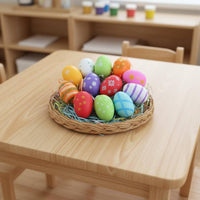Easy to Paint Paintable Easter Egg Paintable Plastic Eggs Shatterproof Plastic Decorative Egg Lightweight for Children, Parties