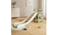 Foldable Indoor Toddler Slide Easy to Climb Toddler Playset with Basketball Hoop Freestanding Slide with Basketball Hoop Plastic for Toddlers, Children