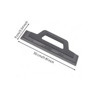 One-Piece Molded Silicone Car Squeegee Textured Grip Handheld Car Squeegee Dark Gray Silicone Water Blade Scratchclear