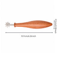 Clay Stamping Tool with Stainless Steel Head Rotatable for Surface Decoration