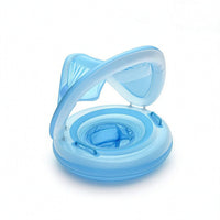 Sun Protection Swim Seat with Canopy Stable Pool Buoyant Seat with Canopy Long-Lasting Baby Swim Buoyant Seat Portable for Swimming Beginners