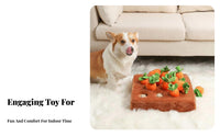 Carrot Farm Dog Toy Squeaky Carrots Dog Carrot Farm Toy Bite-Resistant Pet Supply for Dogs, Young Dogs, Home Alone