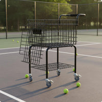 Large Capacity Tennis Ball Picking Carrier Portable Tennis Ball Collector Basket for Training