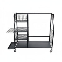 Sturdy and Long-Lasting Golf Bag Storage Rack Heavy-Duty Construction Metal Golf Club Holder Indoor Outdoor Use Large Capacity for Driving Range, Home