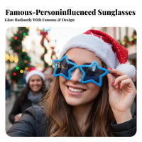 Giant stellarShaped Glasses Oversized Design Novelty gazewear Photo prop for Women