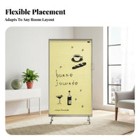 seaInspired Design Freestanding Wave Partition Allows ventilation Room Divider Sculptural Form Privacy Screen Original Artwork for Homeowners, sectionice Workers, Entryway, Bedroom, Dressing Area, Studio Apartment