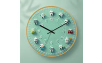 Tooth Wall Clock Decorative Oral Health Wall Clock Playful for Kids