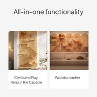 Modular Wooden Cat Wall Shelf and Climbing Condo