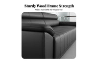 Modular Office Couch and Table Group Minimalist Design Reception Seating Firm-Density Foam Cushions Commercial Furnishings for Interior Designers