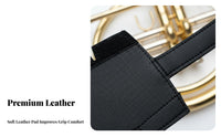 Soft and Comfortable Leather Instrument Hand Protector Easy to Install French Instrument Sweat-Resistant